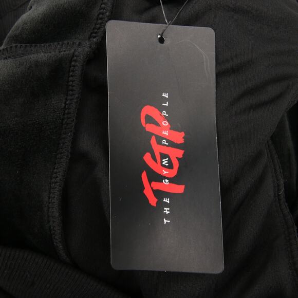 The Gym People Sweatpants Black Joggers Pockets Drawstring Fleece Lined M - Picture 8 of 11